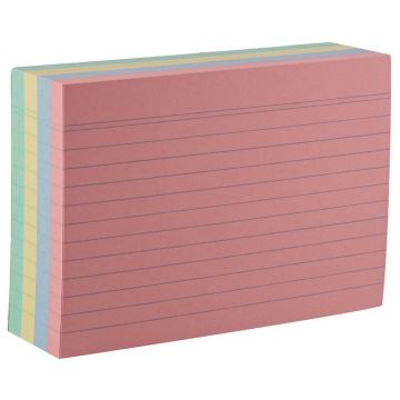 Photo Lot de 200 fiches Bristol lignées - 105 x 148 mm - Assortiment : HERLITZ  10836211