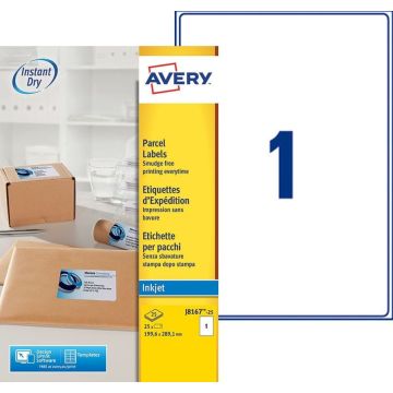 Photo Étiquettes adhésives - 199,6 x 289,1 mm - Blanc AVERY