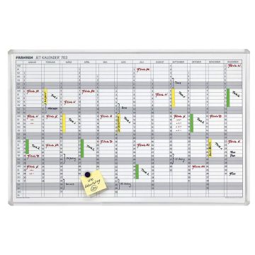 Photo Tableau pour planning annuel perpétuel : FRANKEN Jet Calendrier
