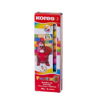 Photo Lot de 10 rouleaux de pâte à modeler pour enfants - Plastilina : KORES