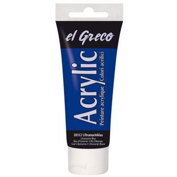 Peinture acrylique EL Greco - 75 ml - Bleu ultramarine KREUL Image