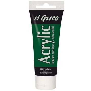 Peinture acrylique EL Greco - 75 ml - Vert feuillage C. KREUL  tube