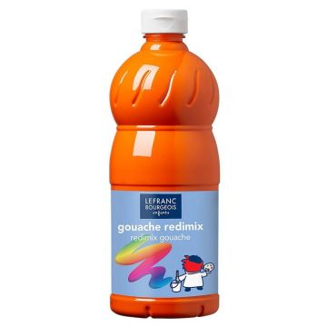 Photo Gouache liquide Orange - 1000 ml LEFRANC