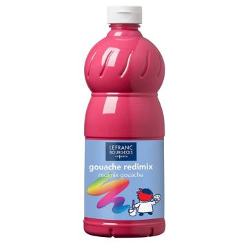 Photo LEFRANC : Gouache liquide Rose - 1000 ml (Peinture enfants) modèle