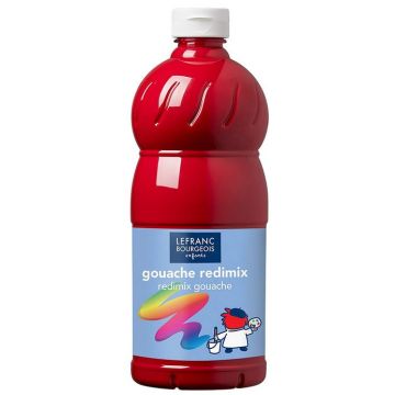 Photo Gouache liquide - Rouge primaire - 1000 ml LEFRANC