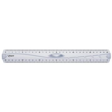 Photo MAPED : Règle plate Geometric avec poignée - 300 mm