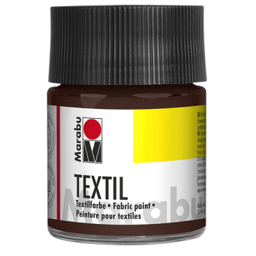 Photo MARABU : Peinture pour textile clair - 50 ml - Marron foncé