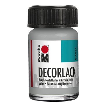Photo MARABU : Vernis acrylique - Decorlack - 15 ml - Argent métallique