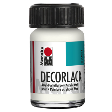 Photo MARABU : Vernis acrylique - Decorlack - 15 ml - Blanc