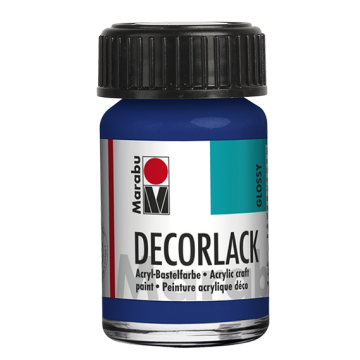 Photo MARABU : Vernis acrylique - Decorlack - 15 ml - Bleu moyen