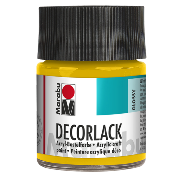 Photo MARABU : Vernis acrylique - Decorlack - 50 ml – Jaune moyen