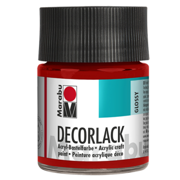Photo MARABU : Vernis acrylique - Decorlack - 50 ml - Rouge cerise