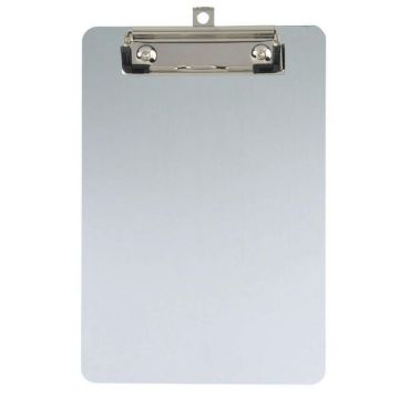 Photo MAUL 23515-08 Porte-bloc A5 - 230 x 152 mm - Aluminium (Pince pour feuilles)