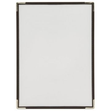 Photo Protège-menu transparent A4 - Pour 2 visuels SECURIT Crystal