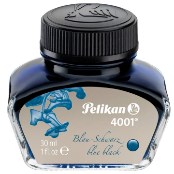 Photo PELIKAN : Encre de chine 4001 - Bleu Noir 301028