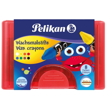 Photo PELIKAN : Lot de crayons de cire épais sans gaine - 665/8