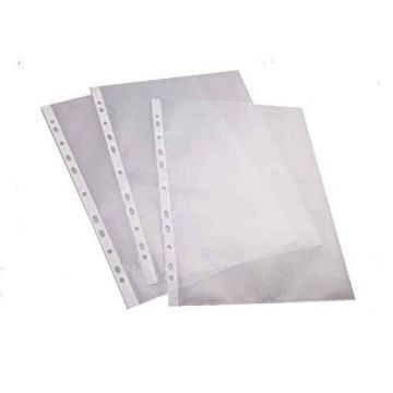 Photo Lot de 100 Pochettes perforées en PP 0,15 mm - A4 PRO-Office