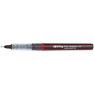 Photo ROTRING : Stylo feutre Tikky Graphic - Noir  0,50 mm - S0814770