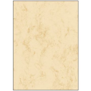 Image SIGEL DP397 : Lot de 50 feuilles marbrées - Format A4 - Beige