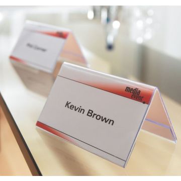 Photo SIGEL : Lot de 10 présentoirs de table - 100 x 60 mm TA136