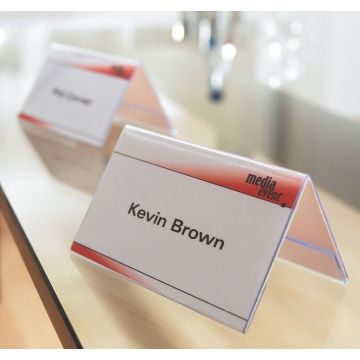 Photo SIGEL : Lot de 5 présentoirs de table - 240 x 90 mm TA130