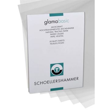 Bloc de Papier calque 90 g - 297 x 420 mm A3 SCHOELLERSHAMMER Lot de 50