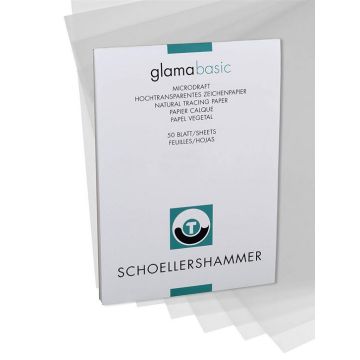 Photo Bloc de Papier calque - 297 x 420 mm A3 SCHOELLERSHAMMER Lot de 50