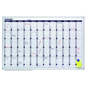 Photo Tableau pour planning annuel - 12 positions : FRANKEN X-tra Line
