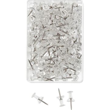Photo WEDO : Boite de 100 punaises - Transparent - 54249