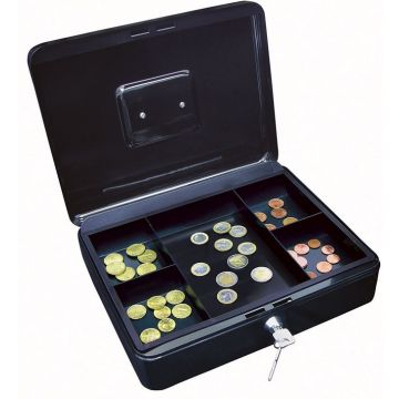 Photo WEDO : Caissette à monnaie Noir - 300 x 240 mm