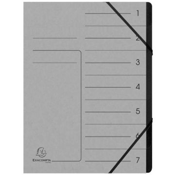 Photo Trieur 7 compartiments à élastiques - Gris EXACOMPTA Image