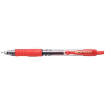Stylo roller à encre gel G-2 07 - Rouge : PILOT Visuel