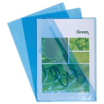 EXACOMPTA : Pochettes à coins A4 en pvc lisse - Bleu
