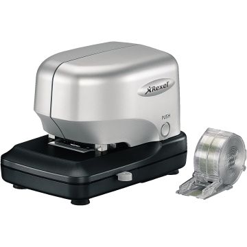 REXEL 2101197 : Agrafeuse électrique Stella 30 - Argent/Noir
