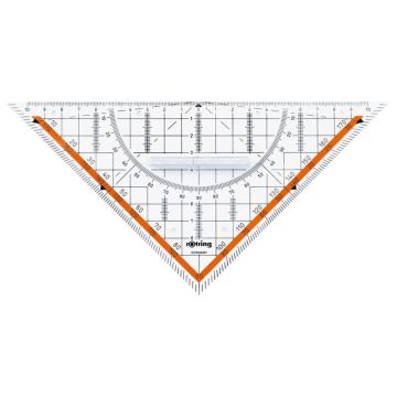 ROTRING CENTRO : Équerre de géométrie avec poignée - 230 mm Visuel