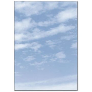 SIGEL : Lot de 100 feuilles de papier - Nuages CIEL