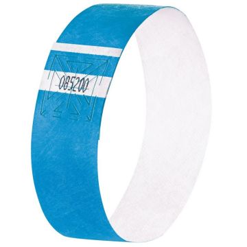 SIGEL : Lot de 120 bracelets d'identification Super Soft - Bleu - EB211 - Uni