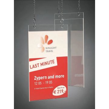 Porte-affiches à suspendre - Format A4 : SIGEL Modèle