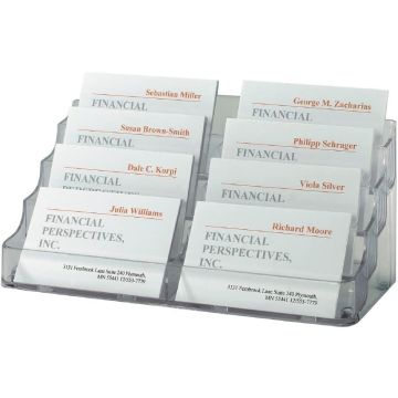 Porte-cartes en plastique - 8 compartiments : SIGEL Visuel