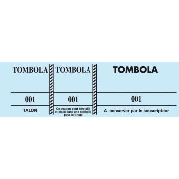 TOMBOLA :Tickets BLEU 96500E Exacompta