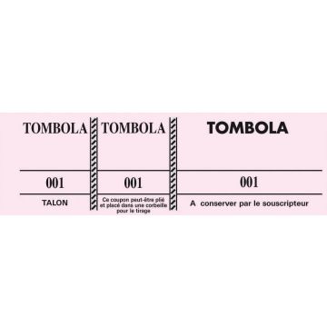 Tickets Tombola Rose 96500E Exacompta (Carnet à souche)