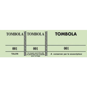 Tickets Tombola Vert 96500E Exacompta (Carnet à souche)
