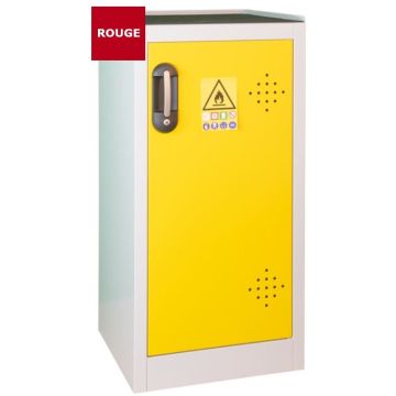 Armoire Rouge produits Toxiques TRIONYX AZ50R ouverte