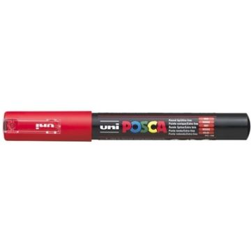 Marqueur peinture Posca PC 1MC - Rouge : UNI-BALL photo