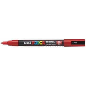 Marqueur Peinture Posca PC 3M - Pointe conique fine - Rouge UNI-BALL image