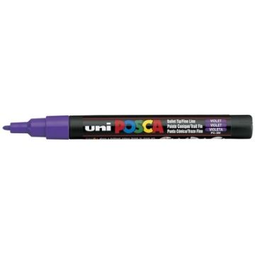 Marqueur peinture Posca PC 3M - Violet : UNI-BALL photo 