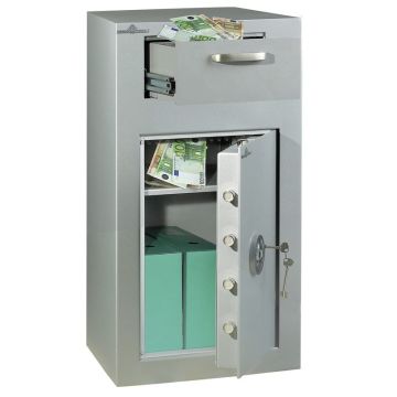 HARTMANN VULCAIN 130 :  Coffre-fort de dépôt de fonds - Serrure électronique ouvert 130 L