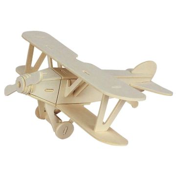 Visuel Puzzle 3D en bois - Avion biplan MARABU KIDS