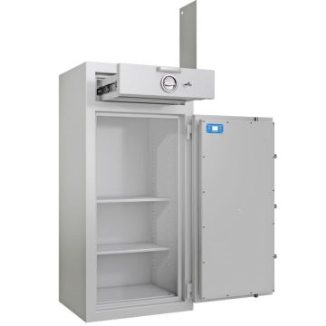 Coffre de dépôt de fonds - Classe 1 - Serrure à clé et électronique - HARTMANN Zephir Dépôt 1201