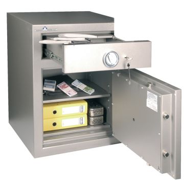 Coffre de dépôt de fonds - Classe 3 - Serrure à clés A2P - HARTMANN Zephir Dépôt 803